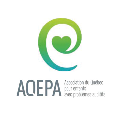 Logo Association québécoise pour enfants avec problèmes auditifs